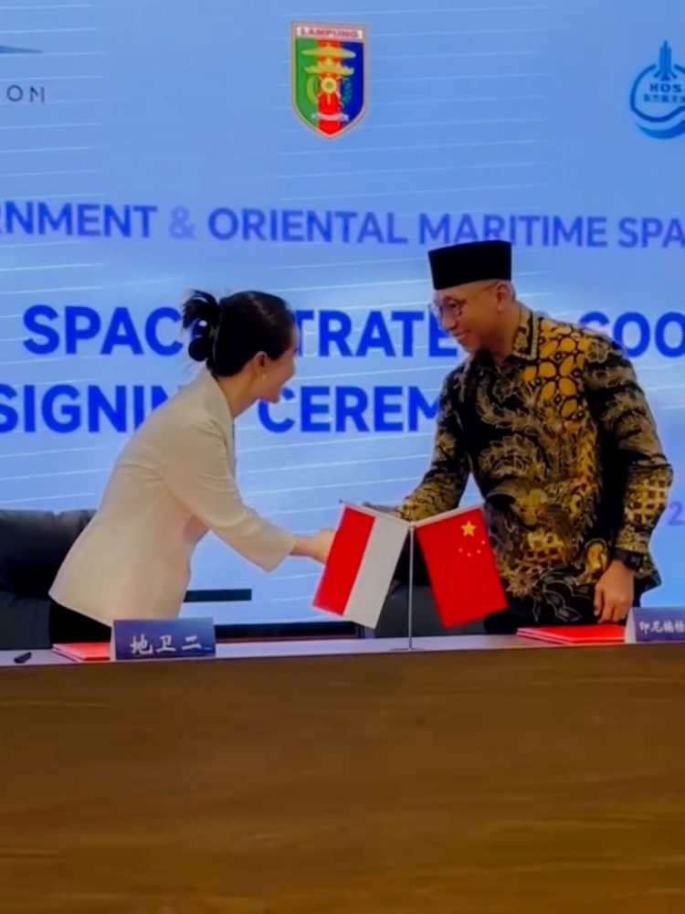 Gubernur Lampung Tandatangani Kerja Sama Satelit dengan Perusahaan Teknologi Antariksa Tiongkok