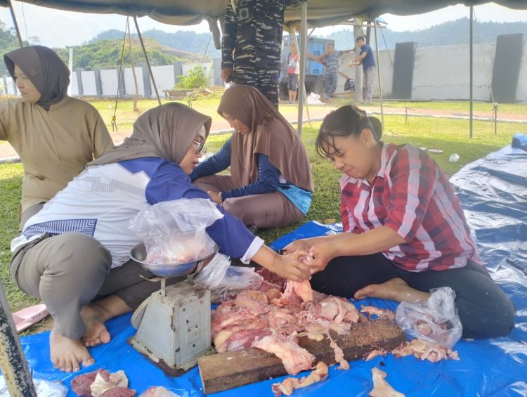 Lanal Lampung Rayakan Idul Adha dengan Semangat Berkurban, Salurkan 10 Hewan Qurban ke Masyarakat