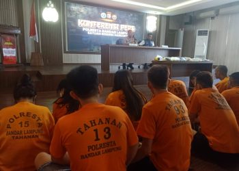 Polresta Bandar Lampung Tangkap 38 Tersangka Narkoba, Kapolresta: Jangan Diam, Laporkan!