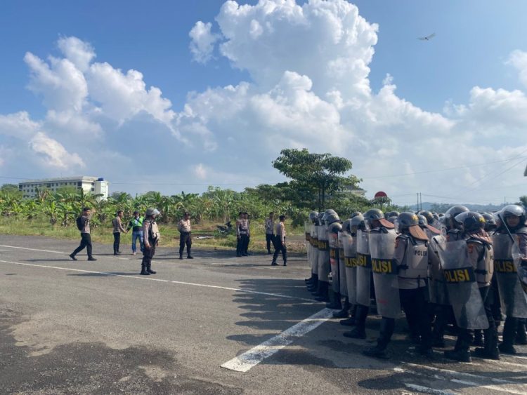 Sinergi 5 Polres: Polres Pesawaran Ikut Simulasi Rayonisasi Dalmas Terpadu II di Pringsewu