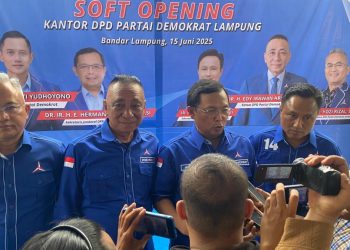 Tepati Janji, Edi Irawan Resmikan Kantor Permanen DPD Demokrat Lampung
