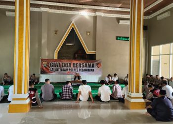 Sambut Hari Bhayangkara ke-79, Polres Pesawaran Gelar Doa Bersama Penuh Khidmat