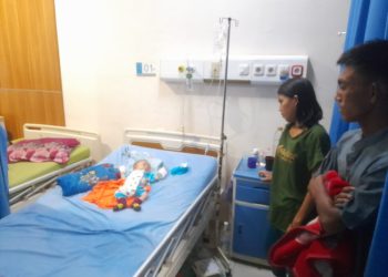 Bayi Tiga Bulan Derita Jantung Bocor dan Pneumonia, Pedagang Ikan Ini Memohon Uluran Tangan Pemkab Lampung Utara