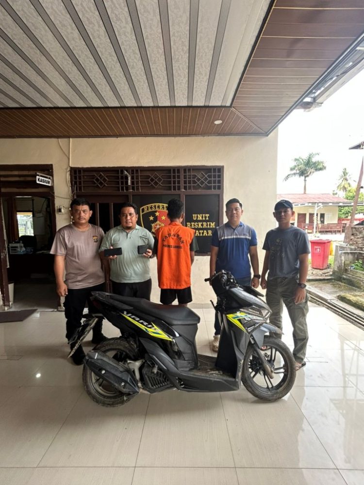 Remaja 15 Tahun Ditangkap Tekab 308 Polsek Natar Usai Gasak Motor di Merak Batin