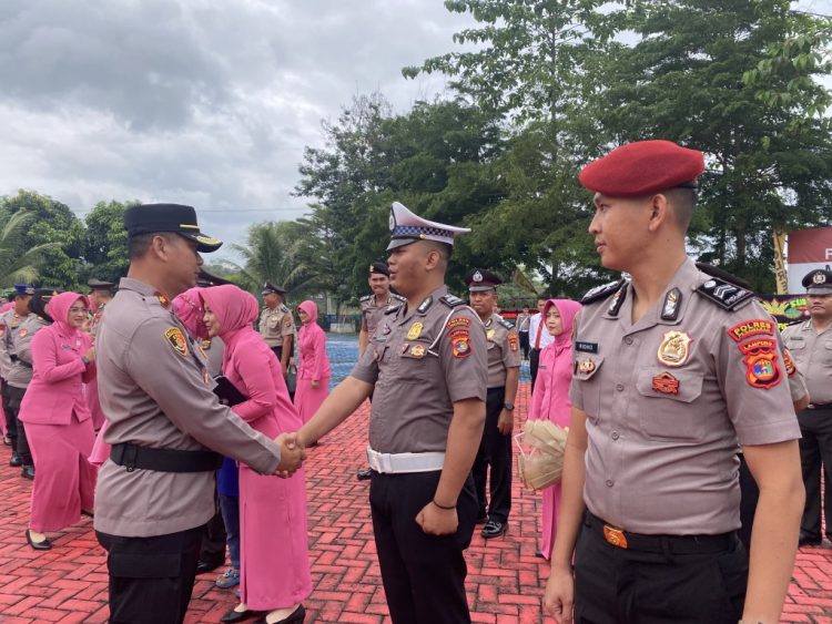 28 Personel Polres Pesawaran Naik Pangkat, Momentum Apresiasi di Hari Bhayangkara ke-79