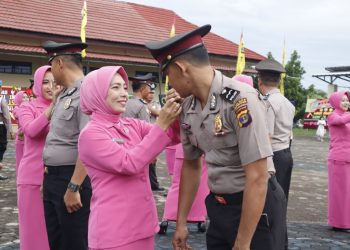 Kapolres Lampung Selatan Pimpin Korp Raport, 38 Personel Naik Pangkat Penuh Haru dan Semangat