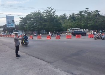 Polres Pesawaran Perkuat Pengamanan Pagi untuk Kelancaran Lalu Lintas dan Rasa Aman Masyarakat