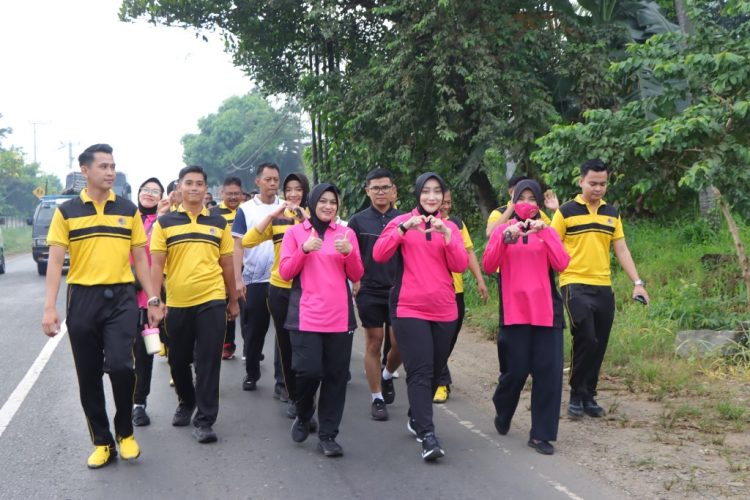 Semarak Hari Bhayangkara ke-79, Polres Pesawaran Gelar Olahraga Bersama Lintas Instansi Penuh Kehangatan