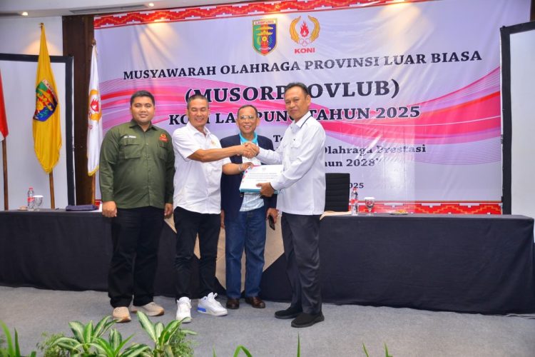 Taufik Hidayat Terpilih Aklamasi Pimpin KONI Lampung 2025–2029, Siap Bangun Prestasi Lewat Kolaborasi