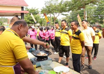 Meriah dan Penuh Keakraban, Polres Pesawaran Semarakkan Hari Bhayangkara ke-79 dengan Ragam Perlombaan Unik