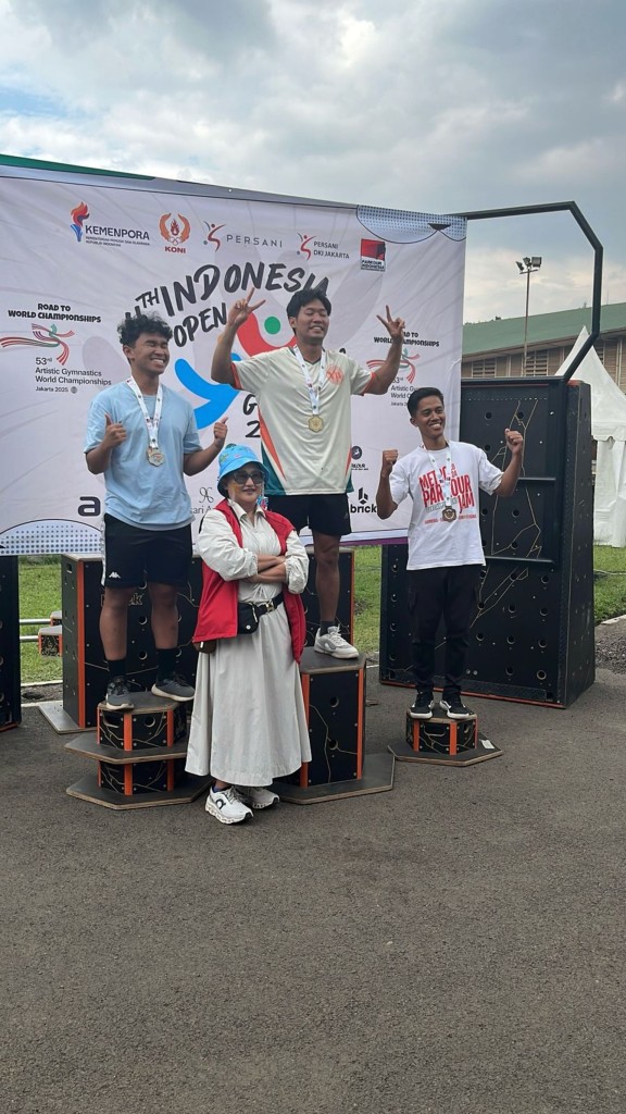 Atlet Parkour Asal Metro Sumbang Perunggu di Indonesia Open Gymnastics 2025