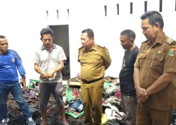 Dinsos Tanggamus Tinjau Lokasi Kebakaran di Kota Agung, Serahkan Bantuan Awal untuk Korban