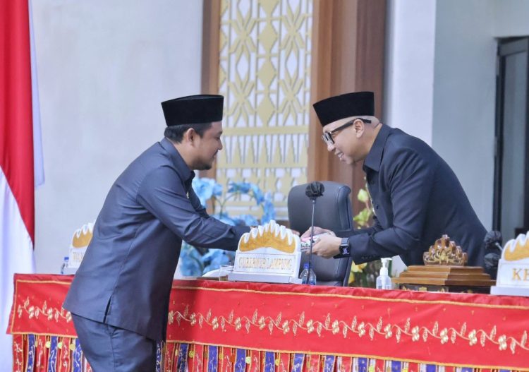 Lampung Kukuhkan Arah Pembangunan 2025–2029, Gubernur Apresiasi Sinergi DPRD
