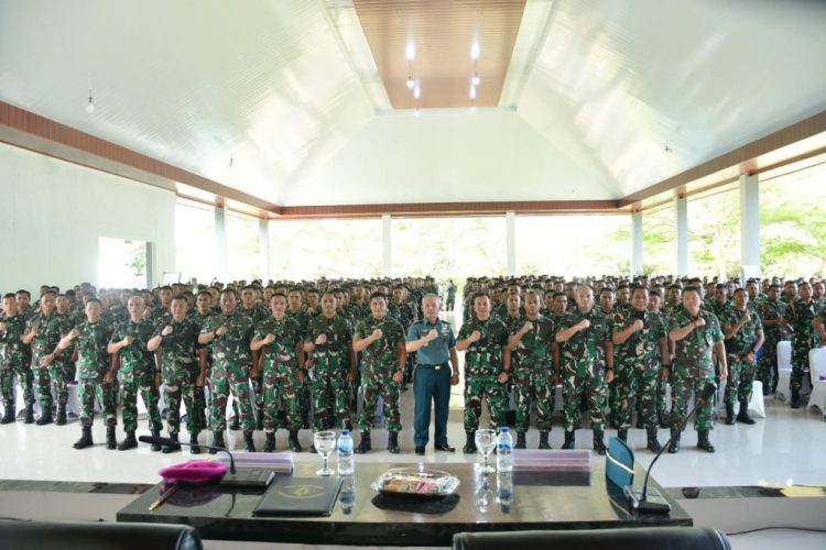 Danbrigif 4 Marinir/BS Hadiri Sosialisasi Pengamanan, Perkuat Kewaspadaan Prajurit Harimau Sumatera