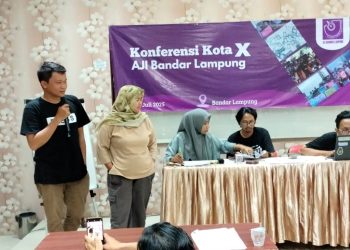 Dian Wahyu Kusuma Kembali Nahkodai AJI Bandar Lampung, Ditemani Vina Oktavia