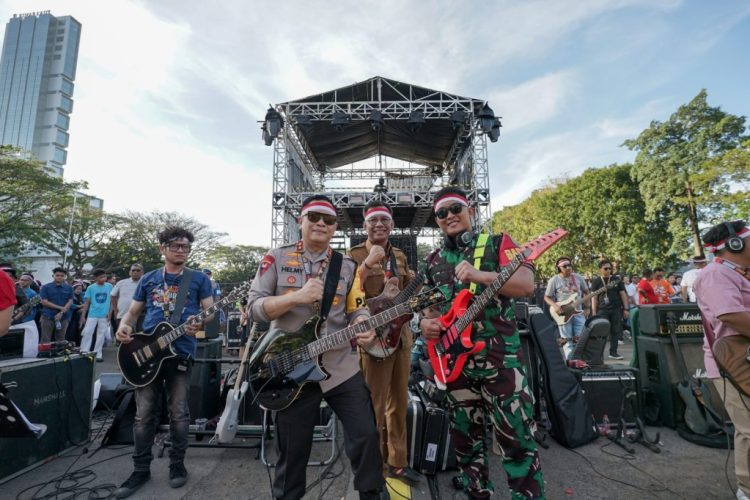 1.308 Musisi Lampung Pecahkan Rekor MURI di Saburai Grand Jam 2025, Panggung Persatuan dan Kebanggaan Musik Nasional