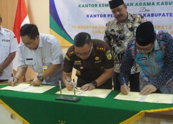 Tiga Lembaga di Pringsewu Bentuk Tim Terpadu Percepatan Sertifikasi Tanah Wakaf
