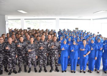 Danlanal Lampung Sambut Kunjungan Kerja Pangkoarmada I, Tekankan Profesionalisme dan Bhakti Sosial