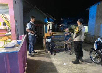 Polsek Kedondong Intensifkan Patroli Malam dengan Sistem Hunting, Cegah Kejahatan Jalanan