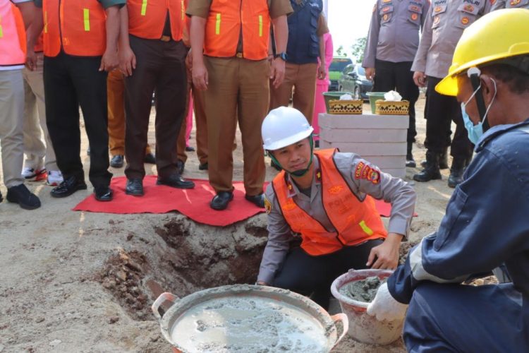Polres Tanggamus Resmi Groundbreaking SPPG Pekon Tekad, Gizi Ribuan Pelajar Jadi Prioritas