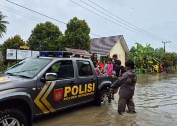 Polres Tanggamus Identifikasi 9 Pekon Terdampak Banjir, Warga Dihimbau Tetap Siaga