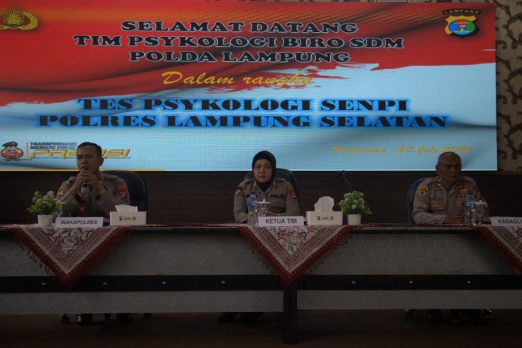 Ops Patuh Krakatau 2025: Polres Lampung Selatan Uji Mental Personel Lewat Tes Psikologi Senpi