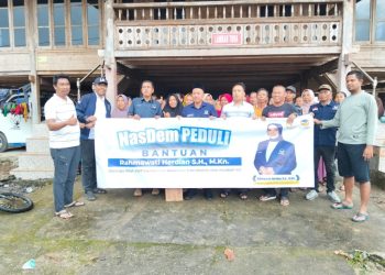 Partai NasDem Salurkan Bantuan Banjir di Gunung Doh dan Banding, Warga: Baru Kali Ini Ada yang Datang Langsung!