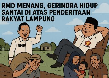 RMD Menang, Gerindra Hidup Santai di atas Penderitaan Rakyat Lampung