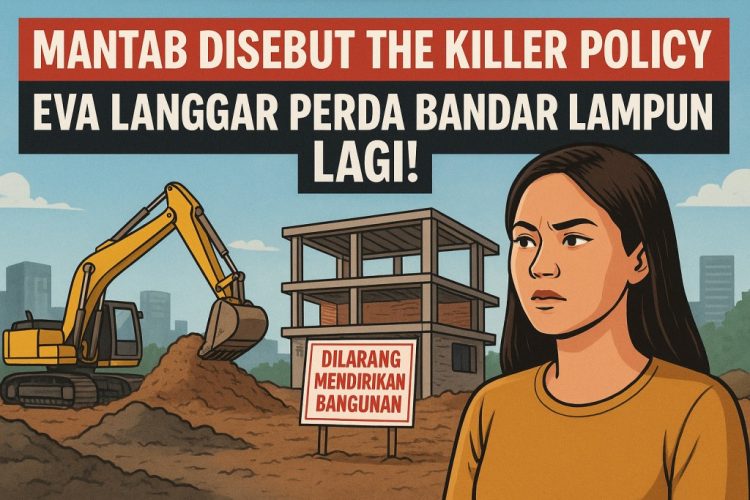 Mantap Disebut The Killer Policy, Eva Dwiana Kembali Diduga Langgar Perda Bandar Lampung