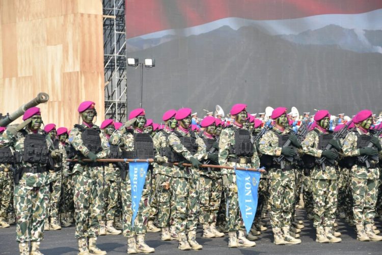 Prajurit Yonif 7 Marinir Ikuti Gelar Pasukan Operasional di Jawa Barat