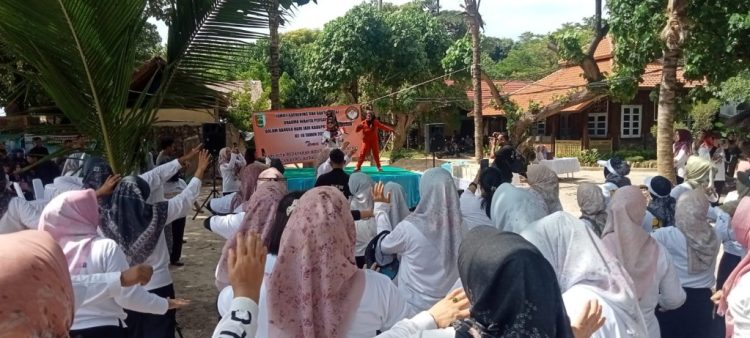 Senam Ceria DWP Pesawaran Meriahkan HUT Kabupaten ke-18