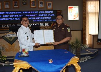 Penguatan Sinergi Pemkab Dan Kejari Lampung Utara Melalui Penandatanganan SKK Tindak Lanjut LHP BPK RI