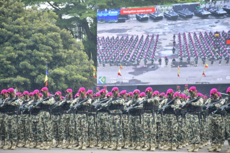 Prajurit Yonif 7 Marinir Ikuti Tasyakuran Validasi Organisasi Korps Marinir