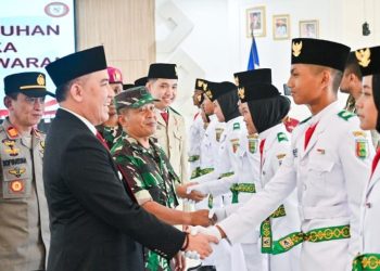 30 Anggota Paskibraka Pesawaran Resmi Dikukuhkan, Siap Kibarkan Merah Putih di HUT RI ke-80