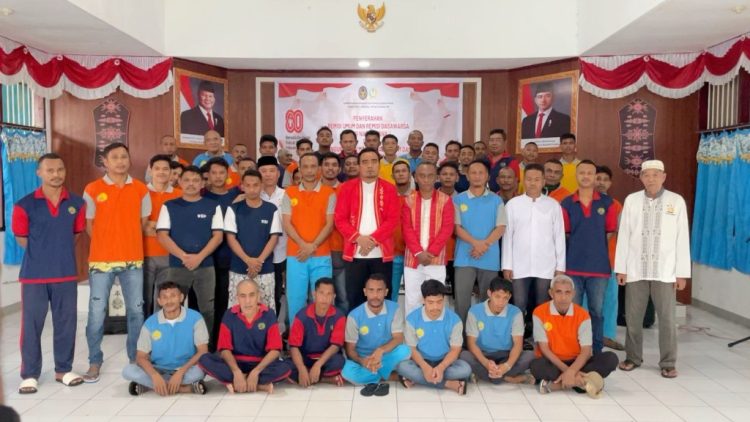 107 WBP Rutan Ambon Terima Remisi HUT RI Ke-80, Tiga Orang Langsung Menghirup Udara Bebas