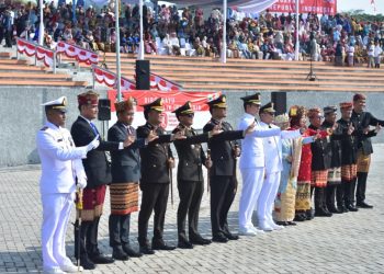 Ikuti Upacara HUT Ke-80 RI di BHC Menara Siger, AKBP Rahmad Hidayat Tegaskan Semangat Kemerdekaan untuk Perangi Narkoba
