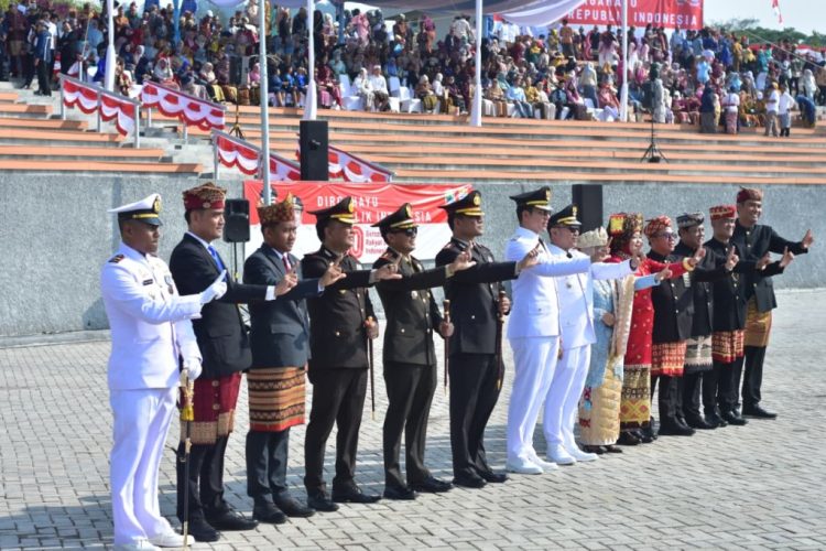 Ikuti Upacara HUT Ke-80 RI di BHC Menara Siger, AKBP Rahmad Hidayat Tegaskan Semangat Kemerdekaan untuk Perangi Narkoba