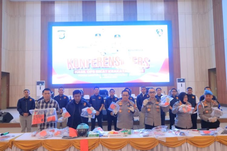 Polda Lampung Ungkap Ratusan Kasus Kejahatan dalam Operasi Sikat Krakatau 2025