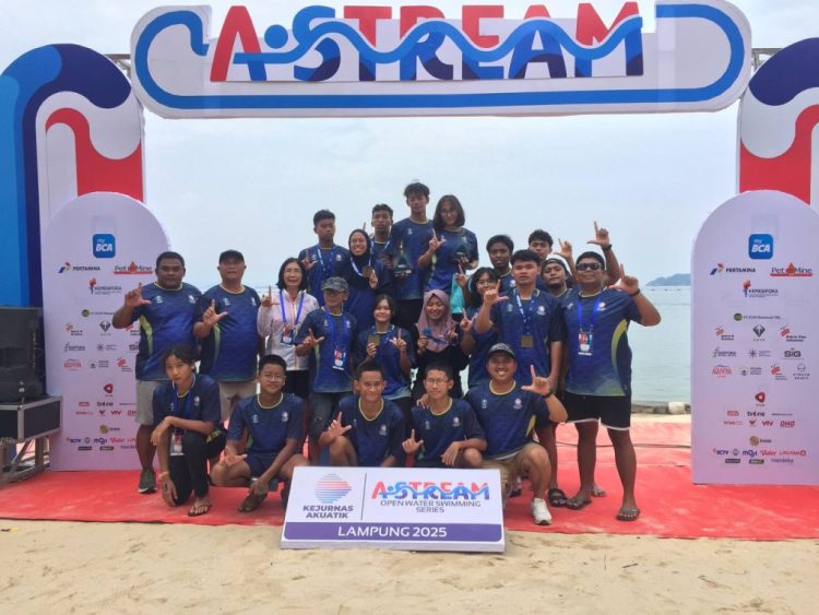 Jawa Timur Dominasi Kejurnas Astream Open Water Swimming 2025 di Kyokko Beach Lampung