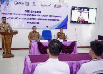 Pegawai PPPK di Lingkungan Pemkab Pringsewu Ikuti Orientasi untuk Tingkatkan Kompetensi dan Profesionalisme ASN