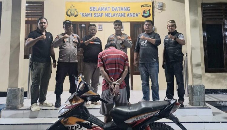 Polsek Pugung Bersama Warga Gagalkan Aksi Curanmor di Tanggamus