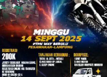 HUT TNI Ke-80, Ribuan Rider Siap Ramaikan Trail Adventure 2025 di Pesawaran