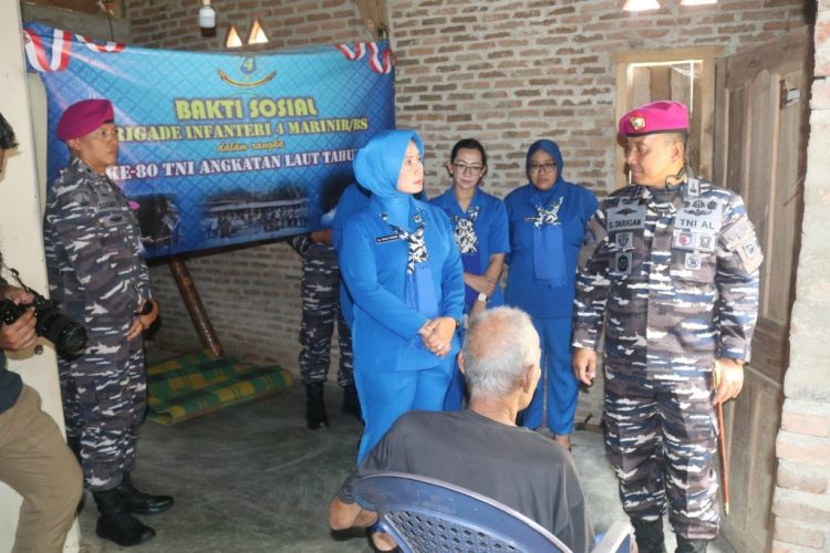 Prajurit Brigif 4 Marinir/BS Gelar Peringatan Maulid Nabi Muhammad SAW, Refleksi Teladan Rasul di Masjid Al-Bahrie Pesawaran