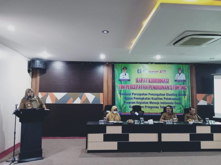 Tim Percepatan Penurunan Stunting Kabupaten Pringsewu Gelar Rakor Strategis untuk Akselerasi Program