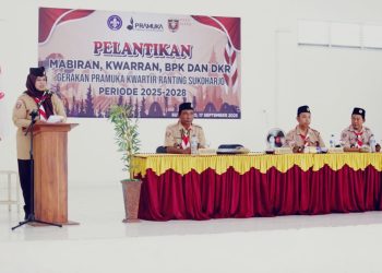 Wabup Pringsewu Kukuhkan Pengurus Pramuka Sukoharjo: Generasi Muda Didorong Jadi Pemimpin Masa Depan