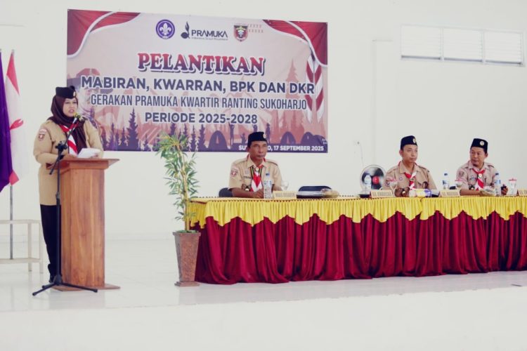 Wabup Pringsewu Kukuhkan Pengurus Pramuka Sukoharjo: Generasi Muda Didorong Jadi Pemimpin Masa Depan