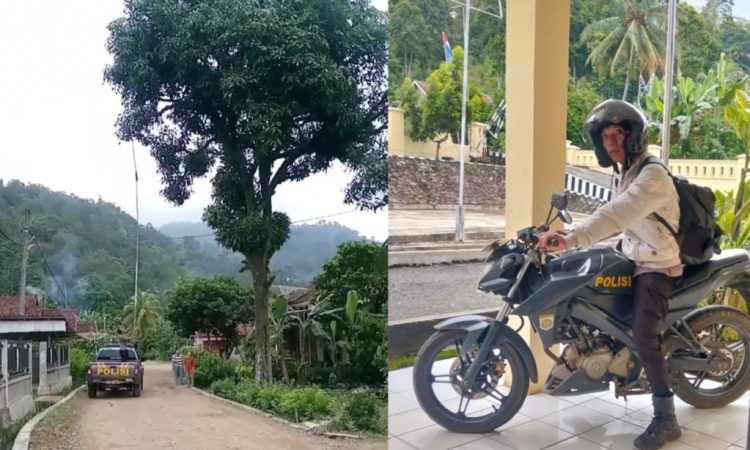 Polisi Semaka Viral, Bantu Ibu Hamil Ambil Mangga Tinggi di Tengah Jalan