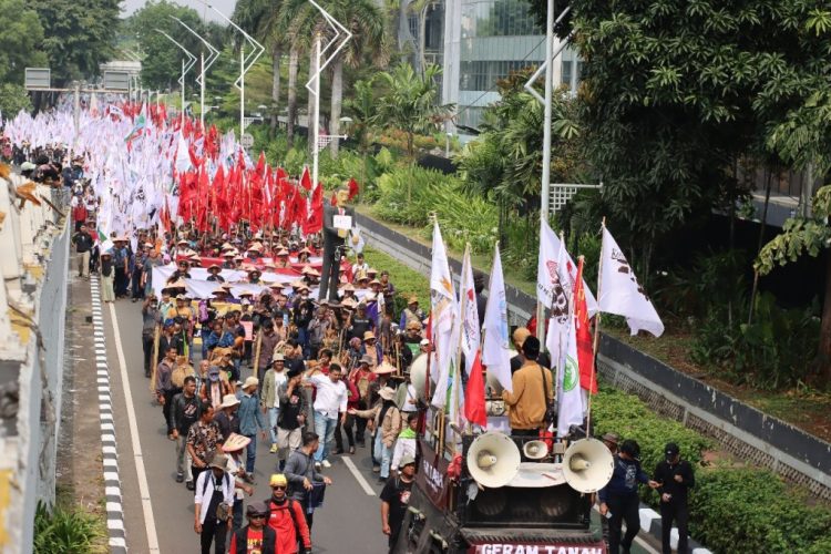 Ribuan Petani Kepung Jakarta di Hari Tani Nasional 2025, Desak Pemerintah Tuntaskan Konflik Agraria