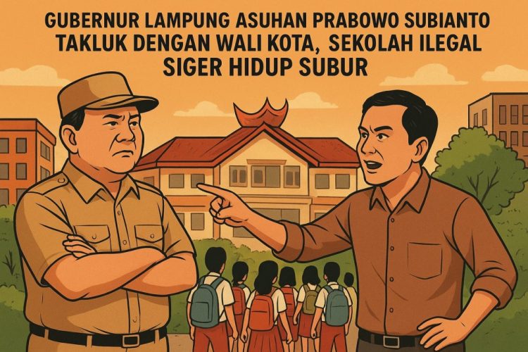 Gubernur Lampung Dinilai Tak Berdaya Hadapi Wali Kota Bandar Lampung, Sekolah Ilegal Siger Terus Tumbuh Subur