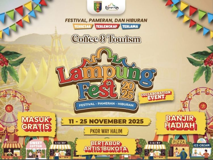 Lampung Fest 2025 Hadir dengan Wajah Baru: Gratis Masuk, Tema Coffee and Tourism Jadi Daya Tarik Utama